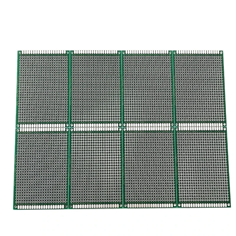 Placa de circuito universal de doble cara, 1 piezas, 6x8CM, 1,6 T, 2,54 pitch, agujero de experimento