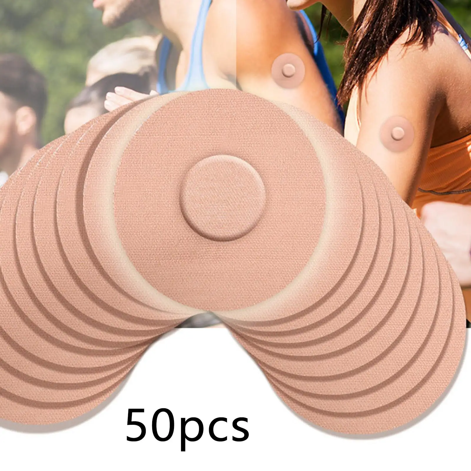50 Pieces Waterproof Round es Covers Shower Waterproof for Glucose