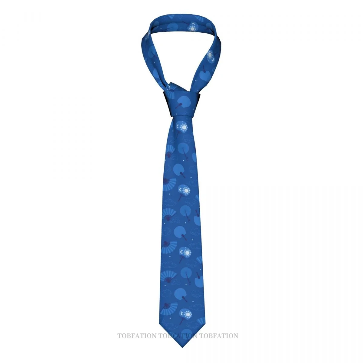 

Hand Fans Blue Men Ties 3D Printed Hip-Hop Street Business Wedding Party Shirt Accessories