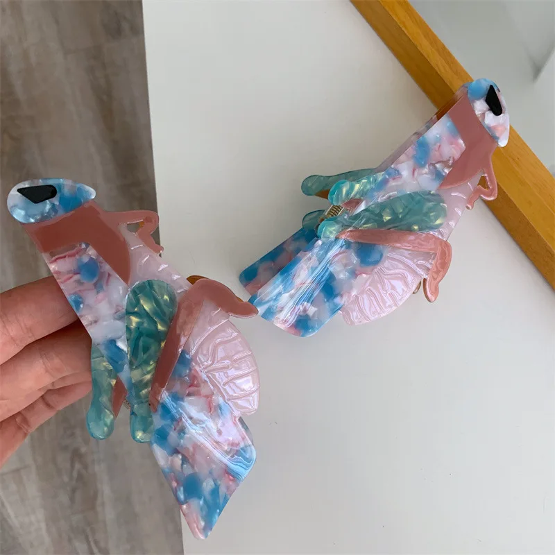 Schattig Insect Haarklauwen Creatief Ontwerp Sprinkhaan Acetaat Splice Sprinkhaan Haarclips Persoonlijkheid Haaraccessoires Voor Vrouwen