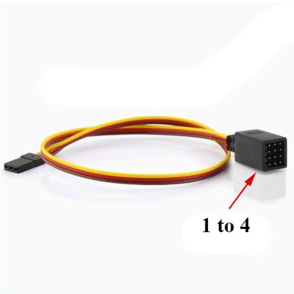 350mm tipo Y línea extendida cabeza negra 5 estilos Cable de extensión Cable Rc coche/barco/helicóptero piezas Accesorios