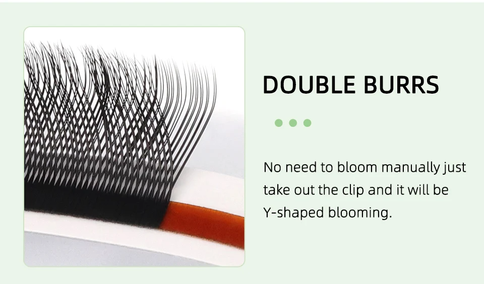 YY-förmige 3D-W-Wimpernverlängerungen, handgewebt, weich, leicht, natürliche Wimpern, vorgefertigte Volumen-Wimpern, Make-up, anfängerfreundlich – Detail 8