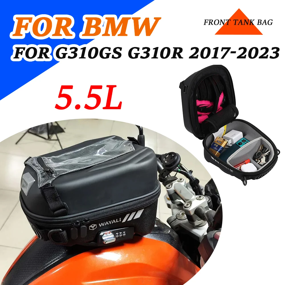 For G310GS G310R Tank Bag Luggage For BMW G 310 GS G310 R 2017-2023 Motorcycle Tanklock Waterproof Racing Bags Multi-Function