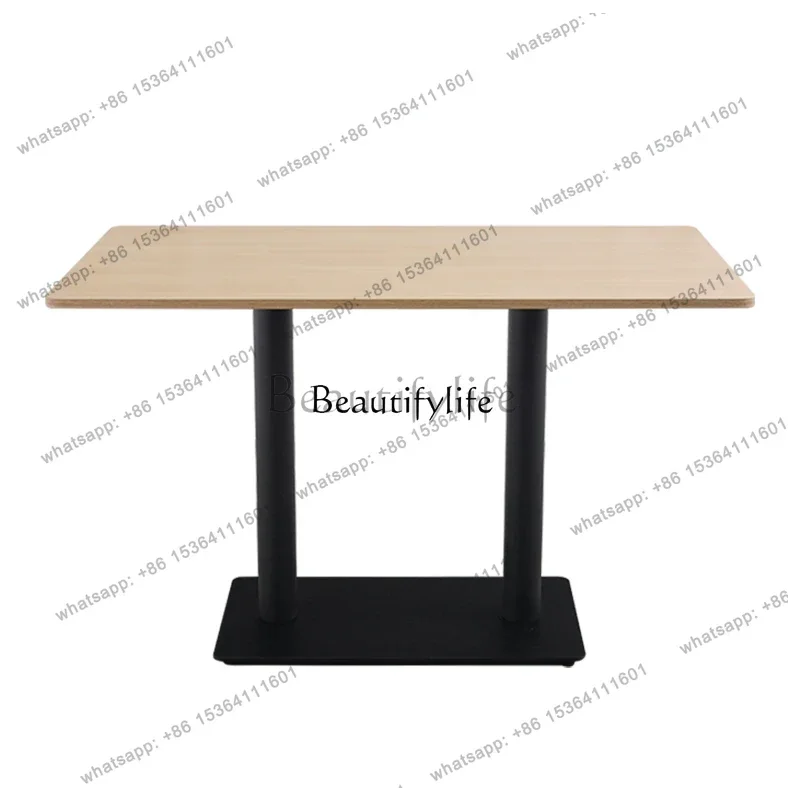 HJ -Restaurant wall card seat fireproof board rectangular table