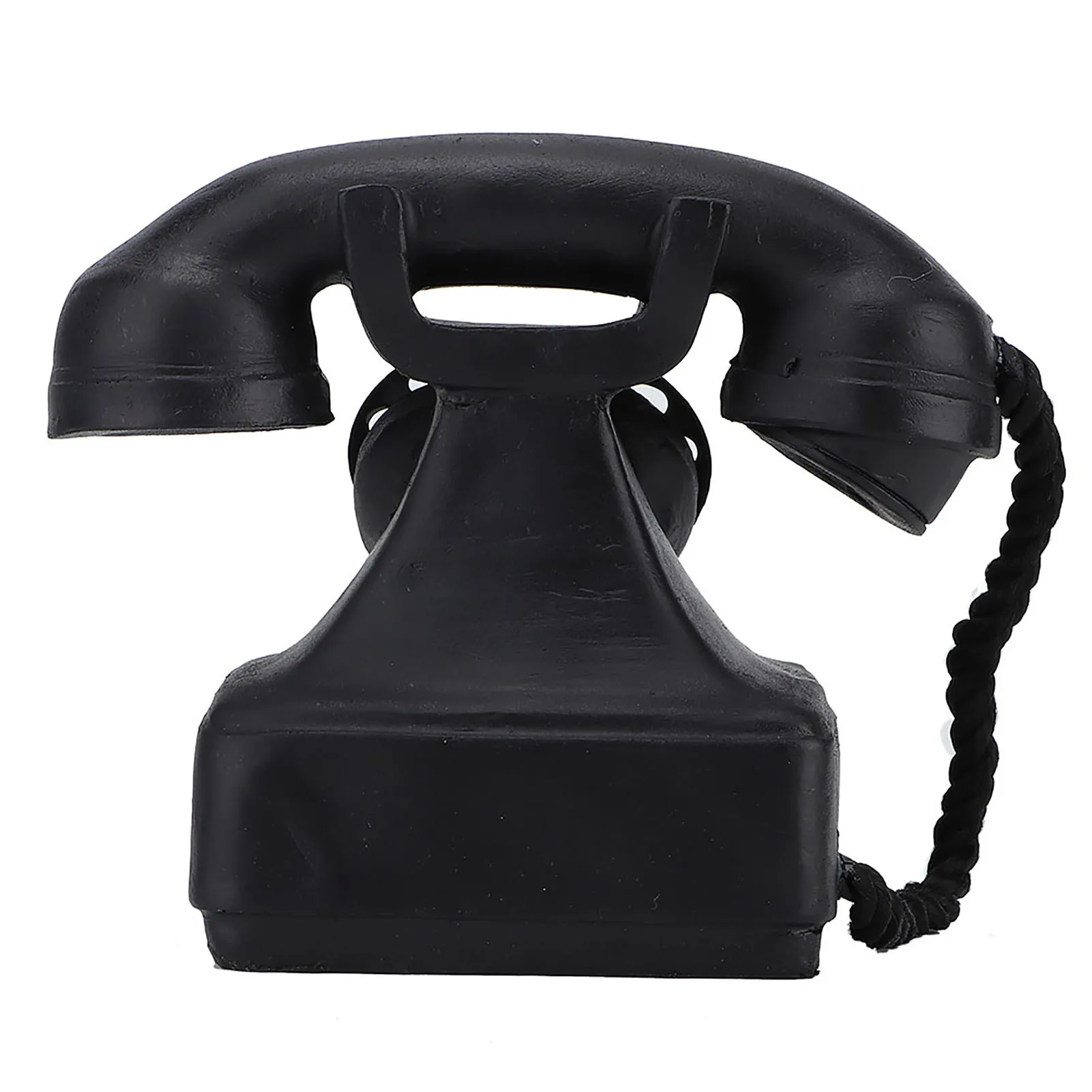 خمر الهاتف الثابت نموذج زخرفة الراتنج محاكاة العتيقة تمثال الهاتف ديكور مكتب منزلي لصور الدعائم #4