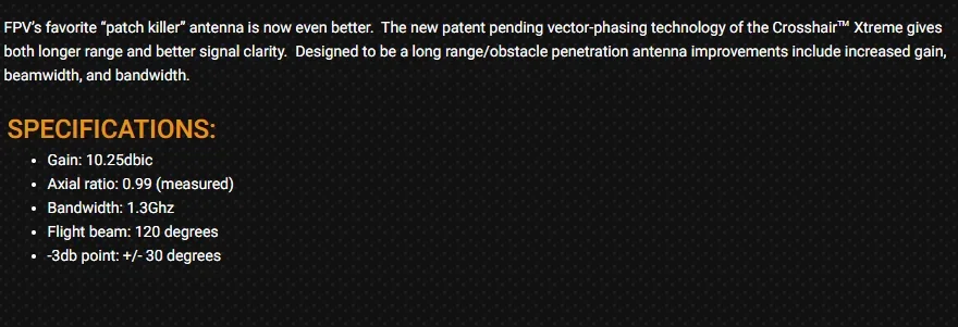 CRUZHAIR de 1,3 GHZ XTREME V2