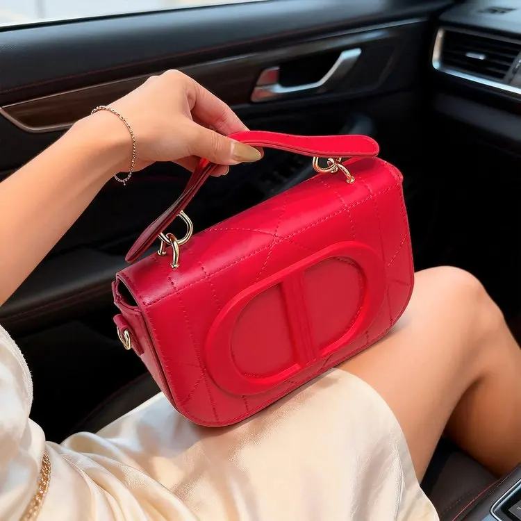 

Women's Luxury Quilted Handbag 2026 New Arrival Letter Detail Elegant Multi-Color Shoulder Purse