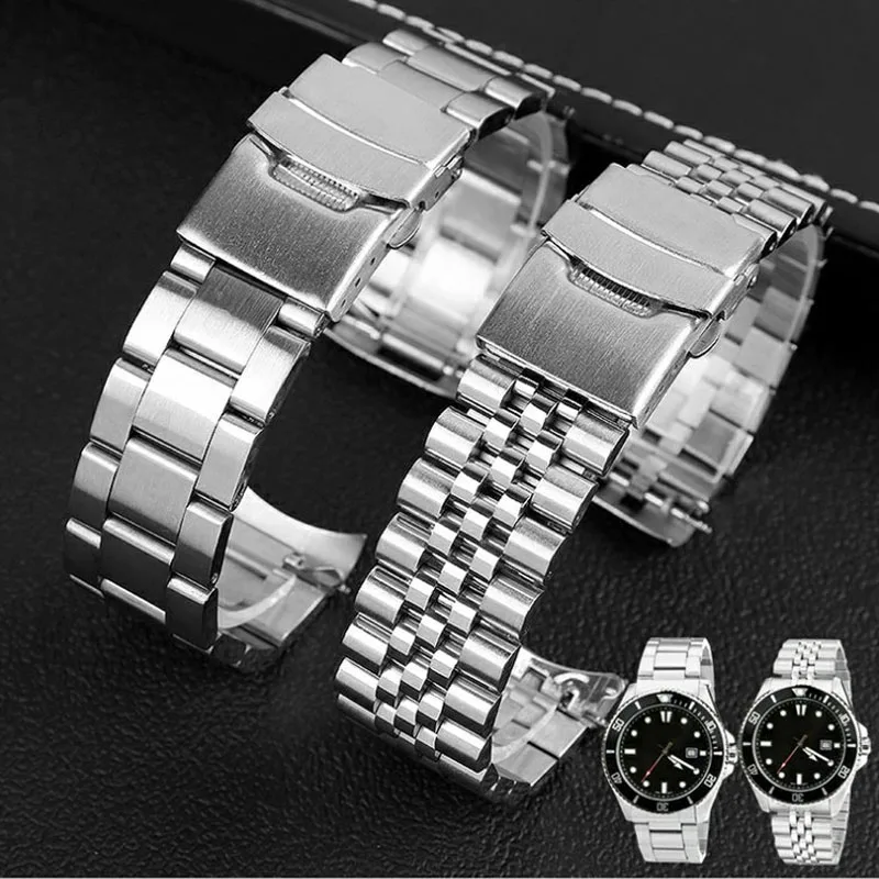 Diving Steel Metal Strap For Casio Duro Mdv107-1A MDV106-1A Watch Wristband Bracelet Watchband Replacement Parts 22mm
