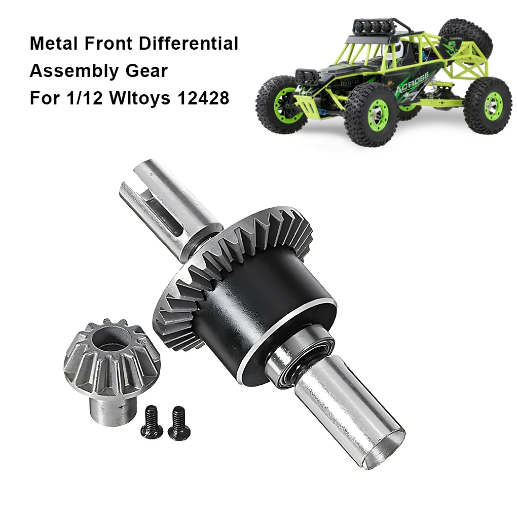 Metal Front Differential Assembly Drive Gear For 1/12 Wltoys 12428 Part WLtoys 1/12 RC Car