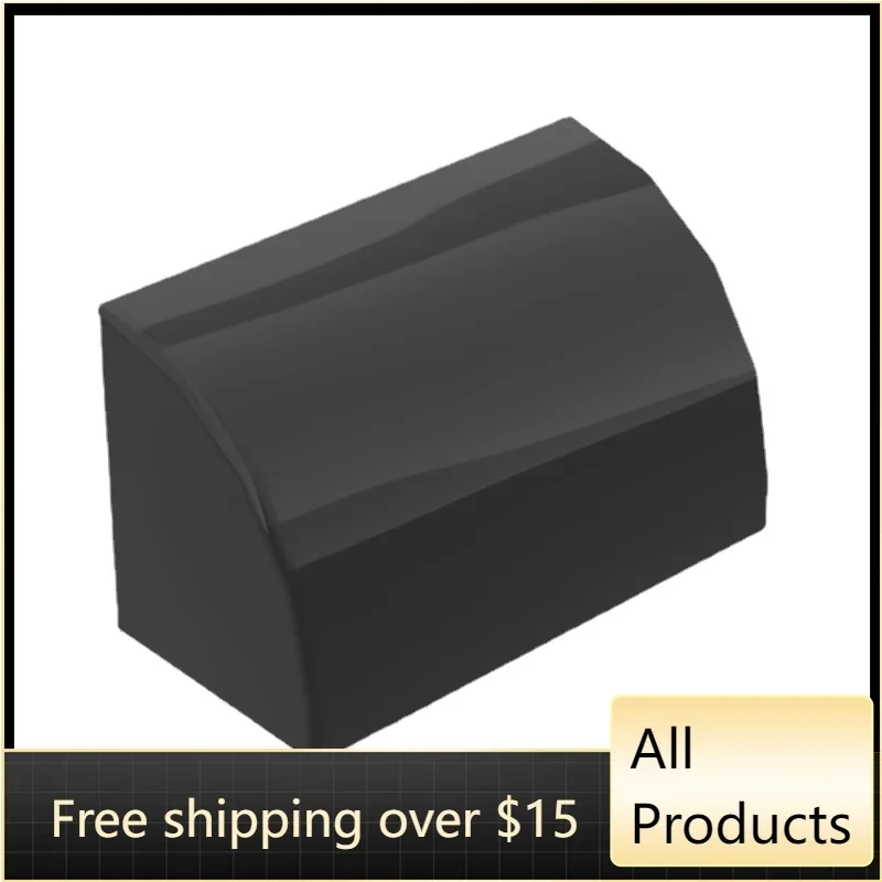 Высокотехнологичные сборные детали 37352, 10 шт., 1x2x1, дугообразная поверхность, гладкий кирпич, набор строительных блоков, сменные детали, игрушки для детей, подарок