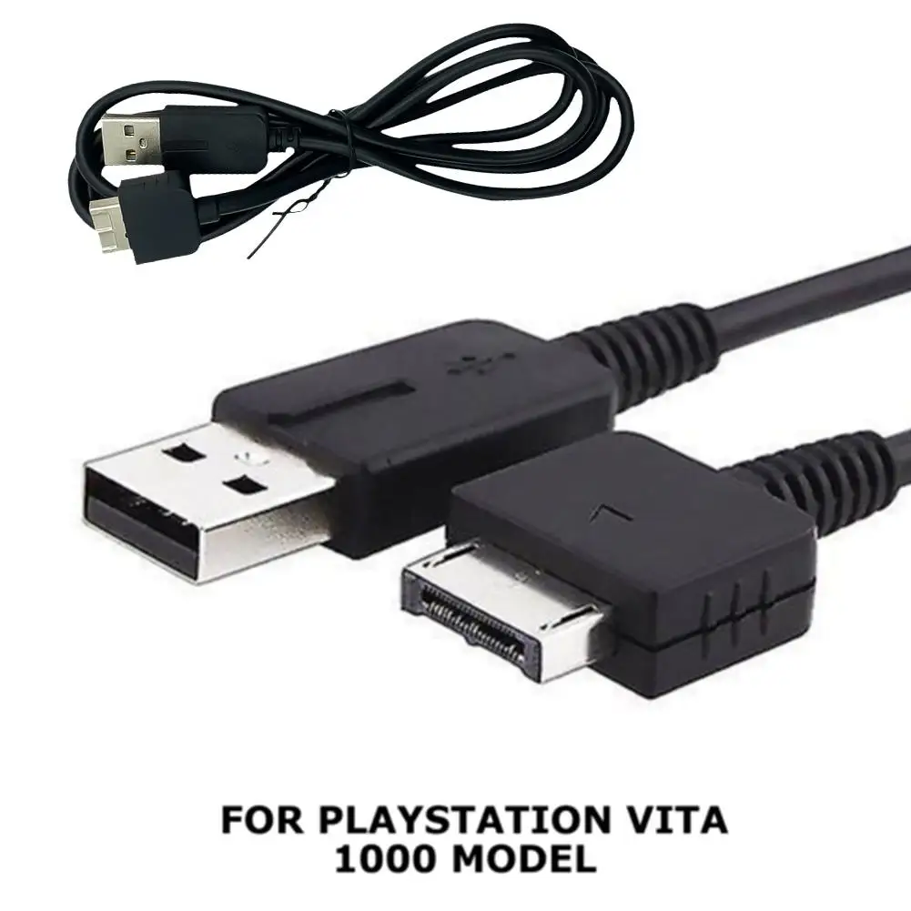 Kabel pengisi daya untuk PSVita 1000 1.2m, kabel pengisi daya Usb Transfer Data sinkronisasi garis