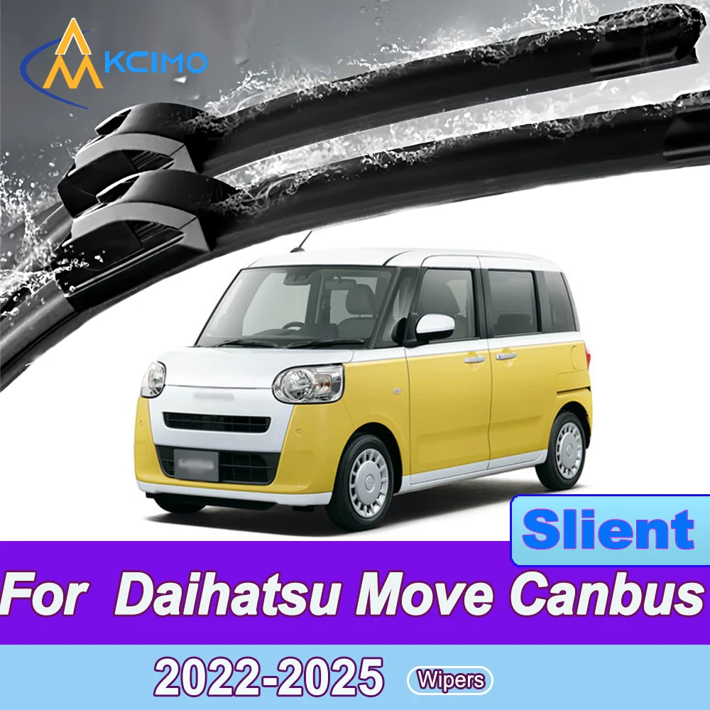 

2pcs Quiet Beam Wiper Blades for Daihatsu Move Canbus LA850 2022-2025 Silent Windshield Wipers with Quick Installation