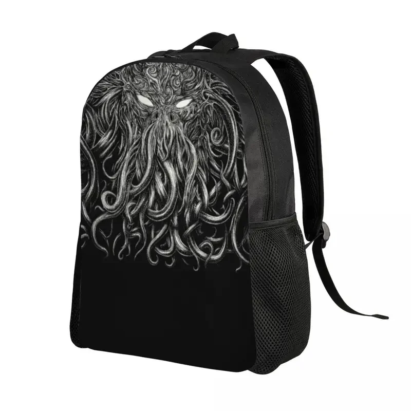 Custom 3D Print Horror Cthulhu Lovecraft Monster Backpack  Lovecraft College School Travel Bags Bookbag Fits 15 Inch Laptop