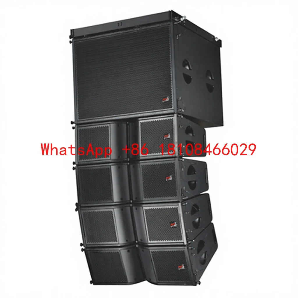 

Array Speakers AC Powered with 700W Output Subwoofer Sounds System Outdoor Stage Double Line