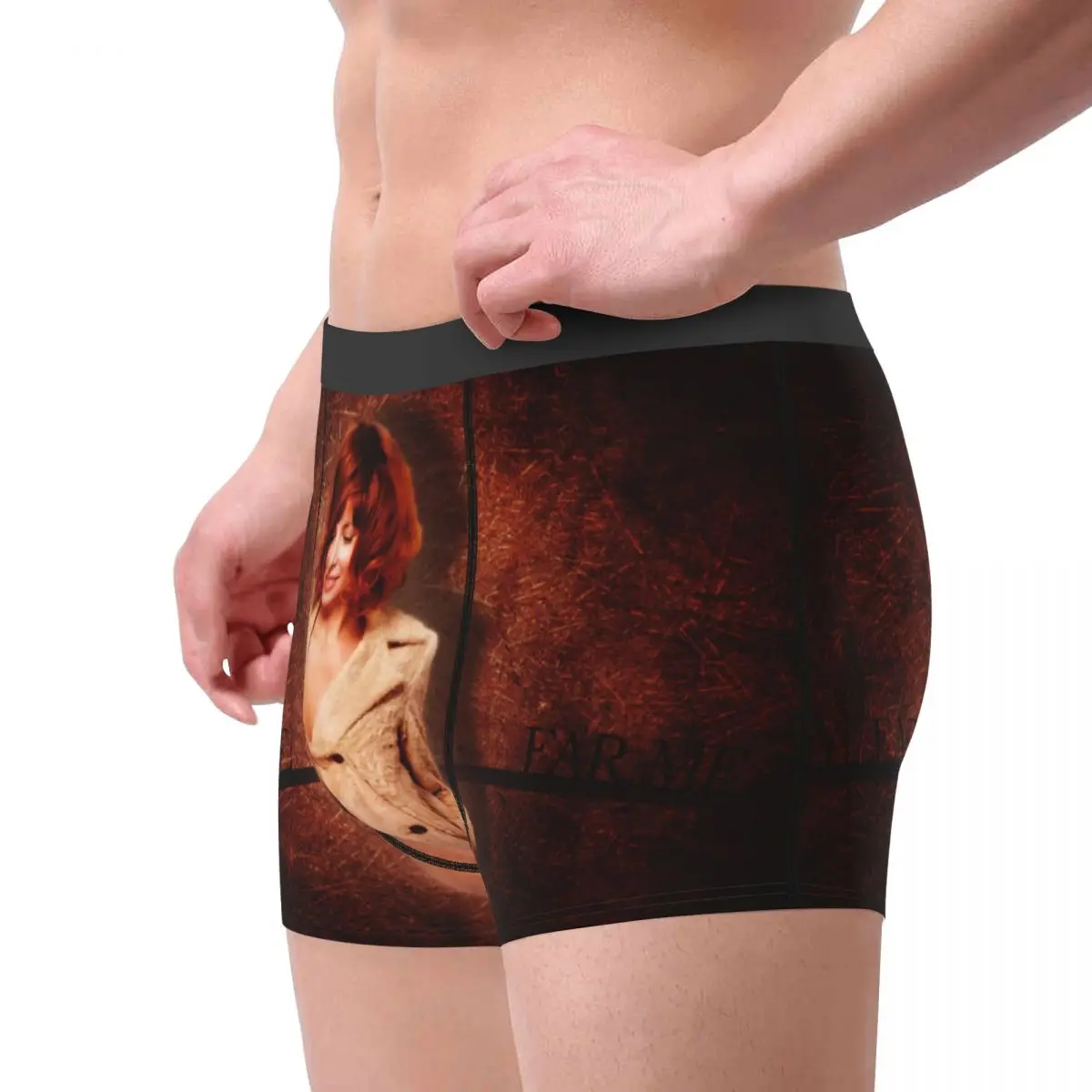 Male Cool Mylene Farmer Underwear French Singer Boxer Briefs Stretch Shorts Panties Underpants