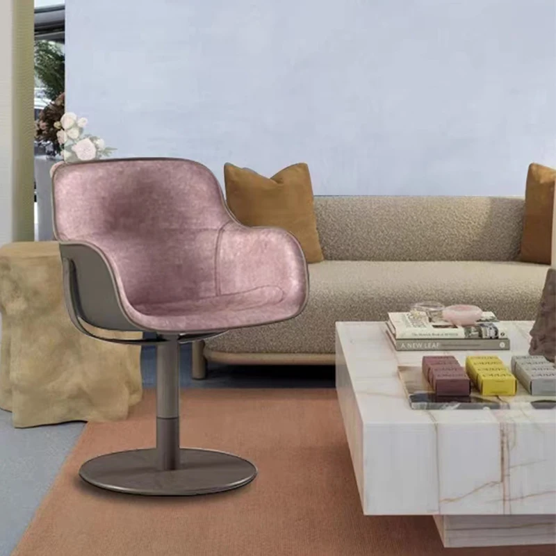 

Creative Internet celebrity fashion fiberglass single chair villa model room living room simple rocking chair