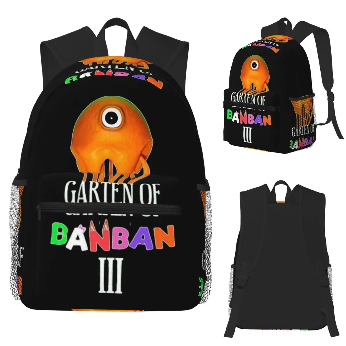 

Stinger Flynn Garten Of Banban Logo And Characters Студенческий рюкзак Школьная сумка Походный рюкзак для мужчин и женщин Книжная сумка на плечо