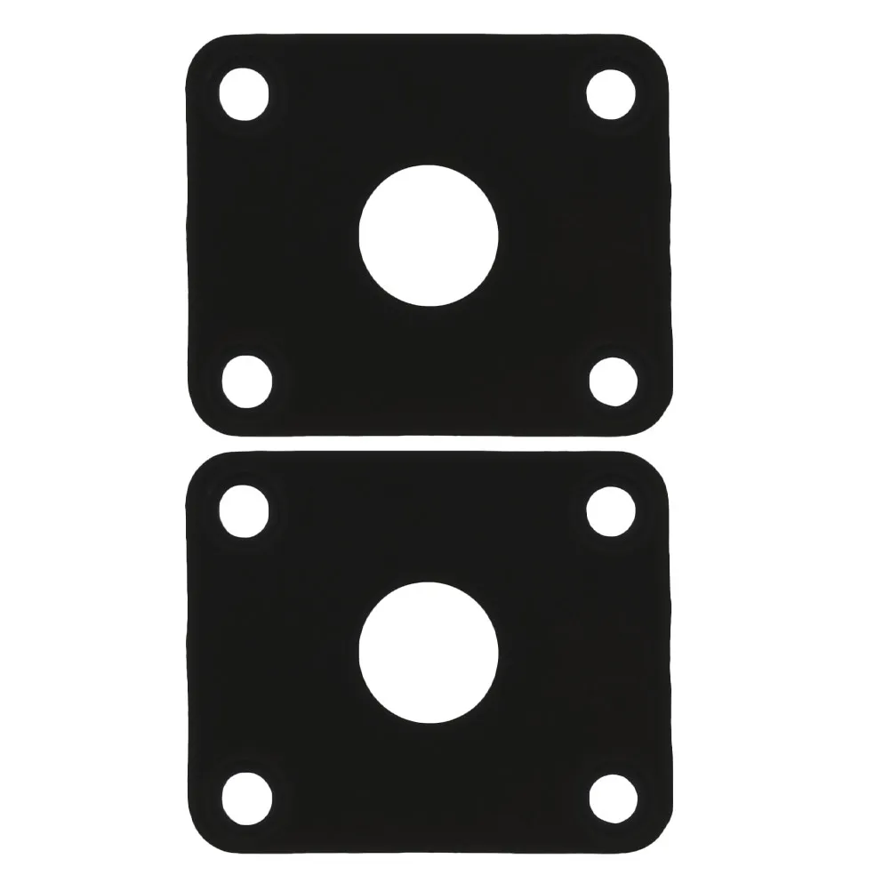 2Pcs Plastic Guitar Jack Plate Covers Rectangular Input Socket Protector for Electric Guitar Waterproof Adjustable Outer Gasket