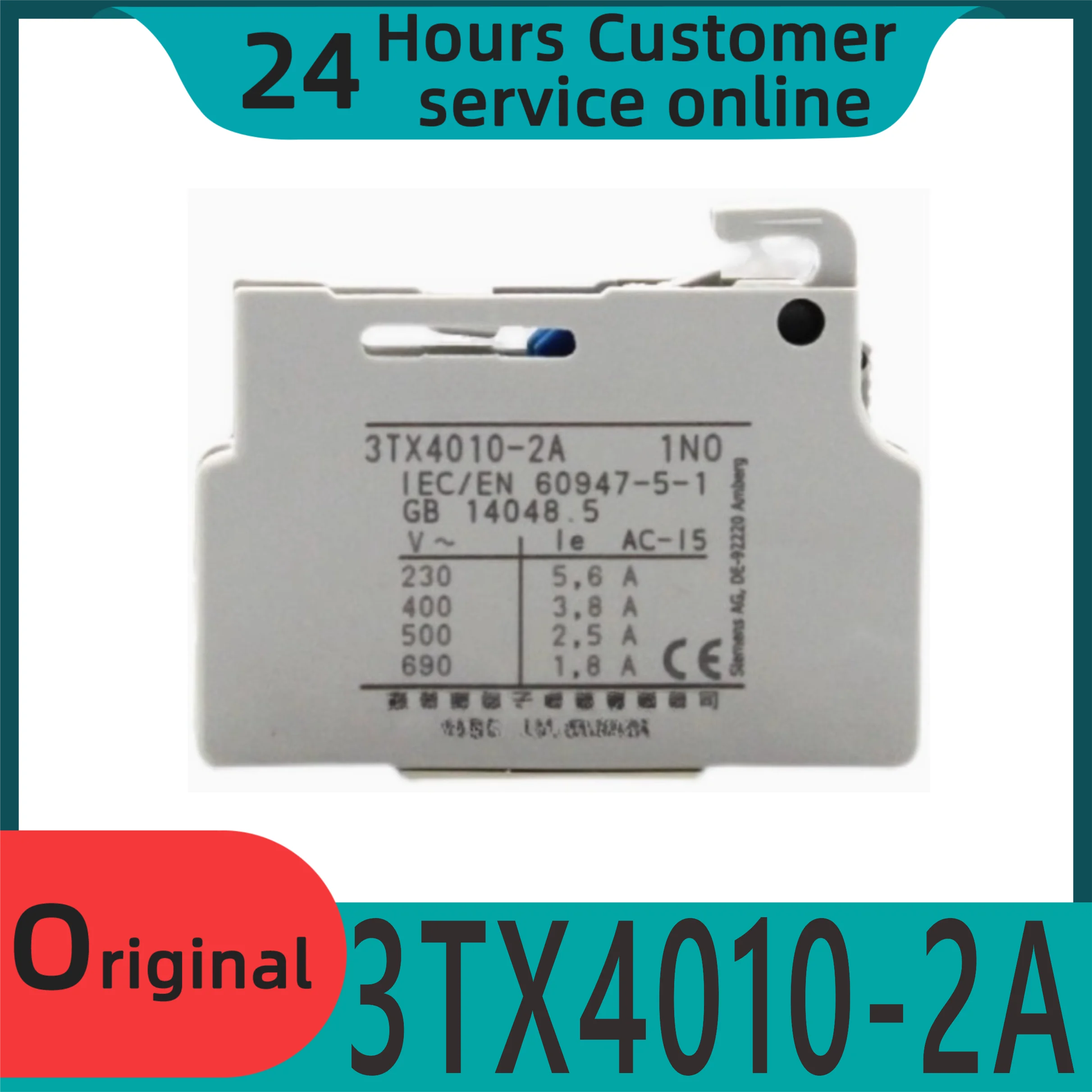 

New original contactor auxiliary contact 3TX4010-2A normally open