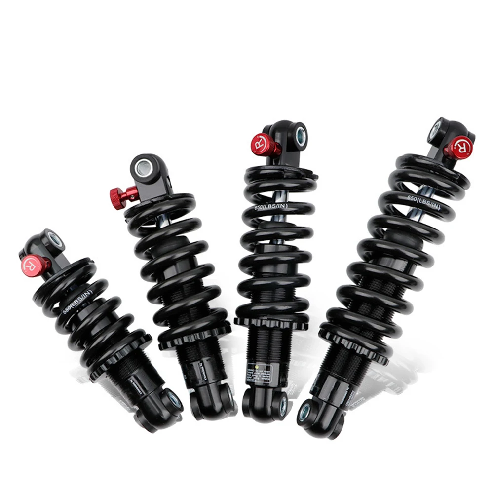 291R Bicycle Shock Absorber 125/150/165/190mm Alloy Hydraulic Spring Shock Absorber With Screw Stability And Damping Protection