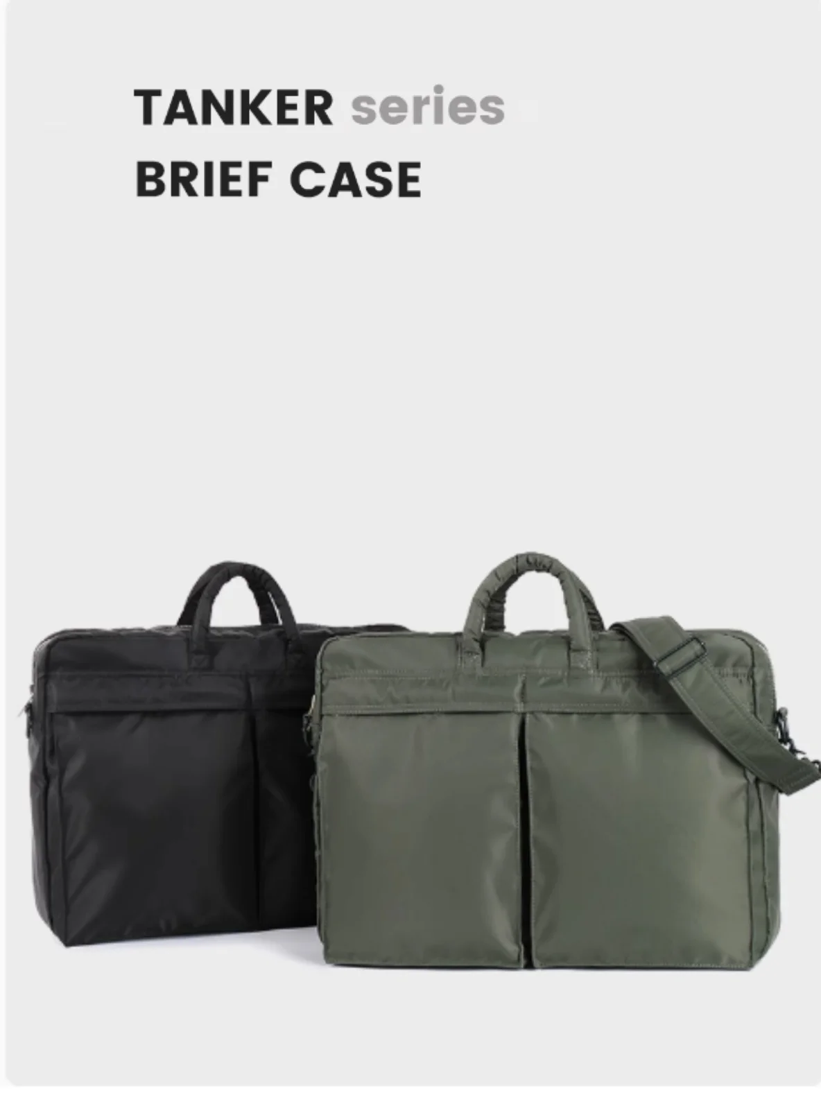 Japan fashion Fashion Brand Tanker Briefcase Casual Commuter Portable Business Briefcase Shoulder Shoulder Computer Bag