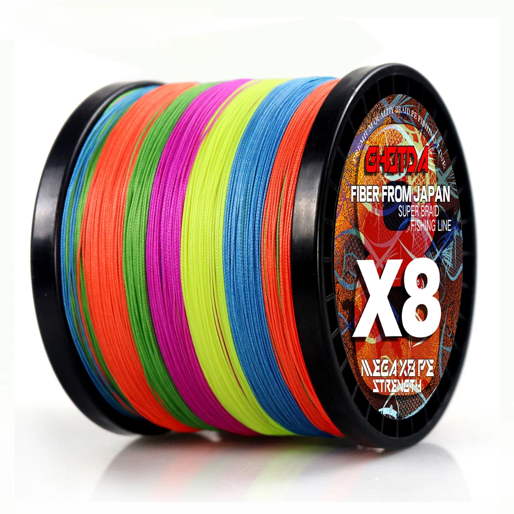 JOF 0.14-0.55mm Wear-resistant PE Braided Fishing Line 8/12 Strands 300M Super Power 18-120LB for Bass Carp Fishing Tackle Pesca