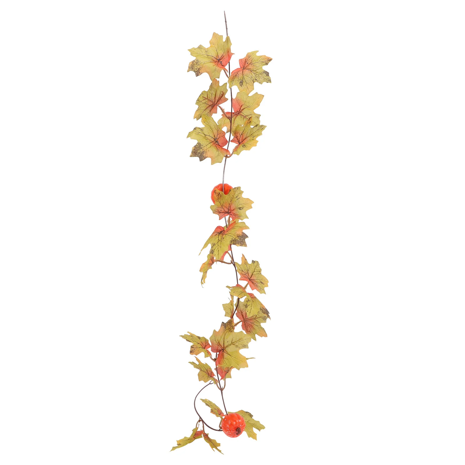 

Simulation Maple Leaf Pumpkin Rattan Garland Autumn Fall Decor Thanksgiving Decoration Maple Leaves Hanging Vine Party