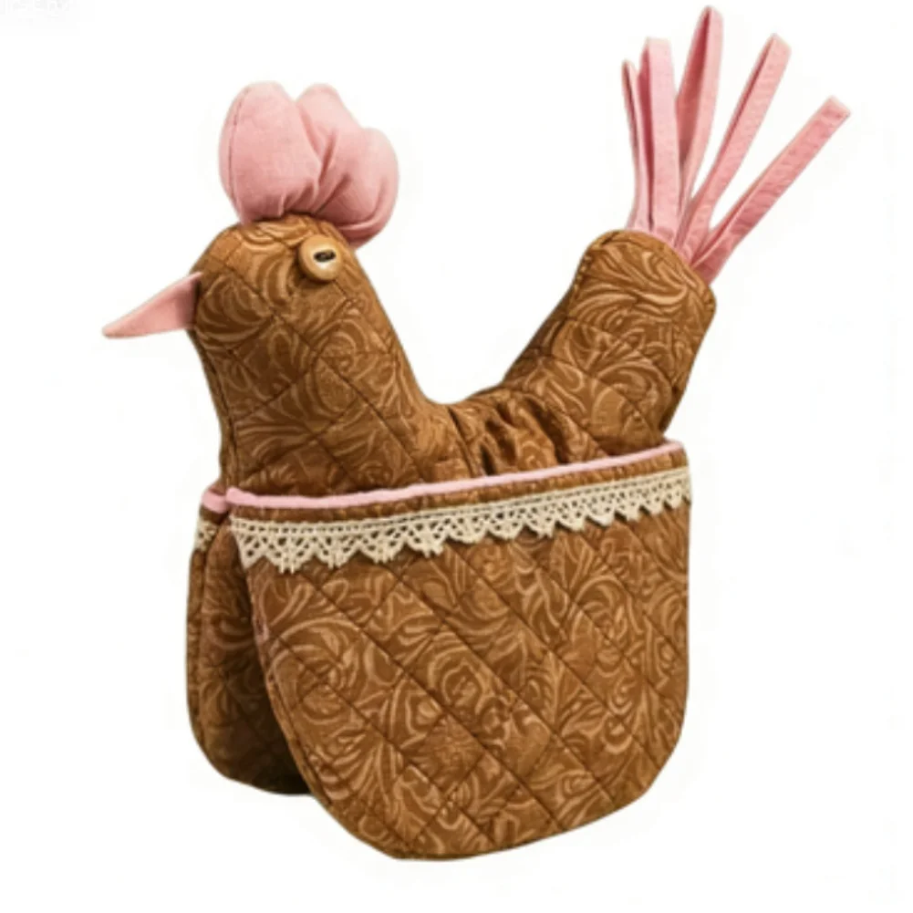 

Kitchen Decor Chicken Oven Mitts Baking Gloves Novelty Cooking Gloves Oven Mitts Pink,Brown Insulated Heat Protection