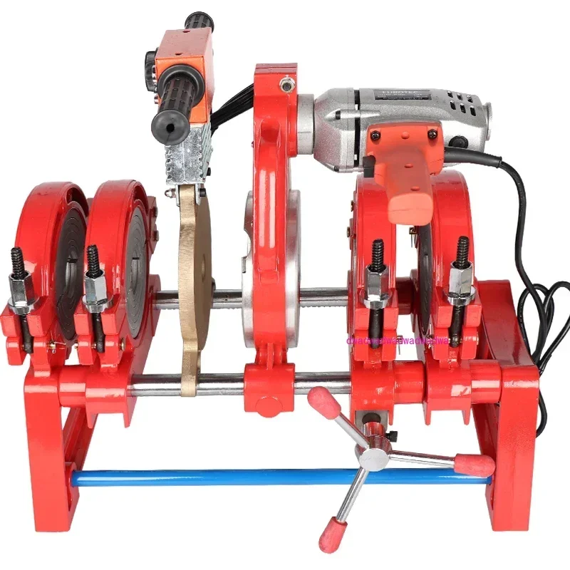 

1.8KW/2.1KW/3KW PE Pipe Manual Butt Welding mahine 63-160/250 Hot Melt Hand Double Column Pipe Welding mahine