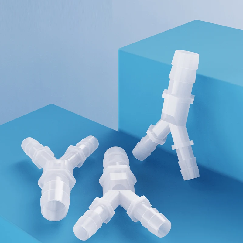 

Corrosion-Resistant PP Y-Shaped Tee Connector 1.6-20mm for Aquarium Air Pump, Irrigation System, Water Pipe Fitting