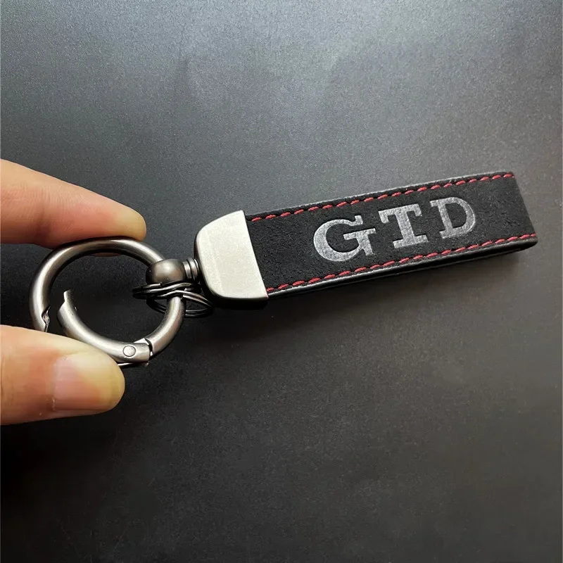 Leather Men Keyring Luxury Women Car Keychain For Jetta VW Golf 7 6 5 4 8 MK7 MK6 MK5 MK4 TSI TDI GLI GTD Keychain Accessories
