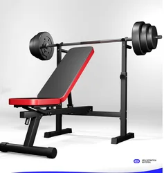 Indoor Small Family Weightlifting Bed Household Multifunctional Bench Press Squat Rack Fitness Equipment