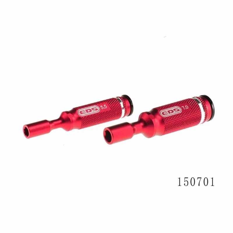 

EDS Tool 150701 Mini Aluminum Ally Hex 5.5mm 7.0mm M3 M4 Nut Sleeve Driver Set 2 Pcs Metal RC Car Repair