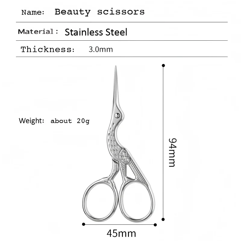 Stainless Steel Antique Scissors European Classic Craft Knitting Sewing Handicraft Scissor DIY Jewelry Tools New - view 3