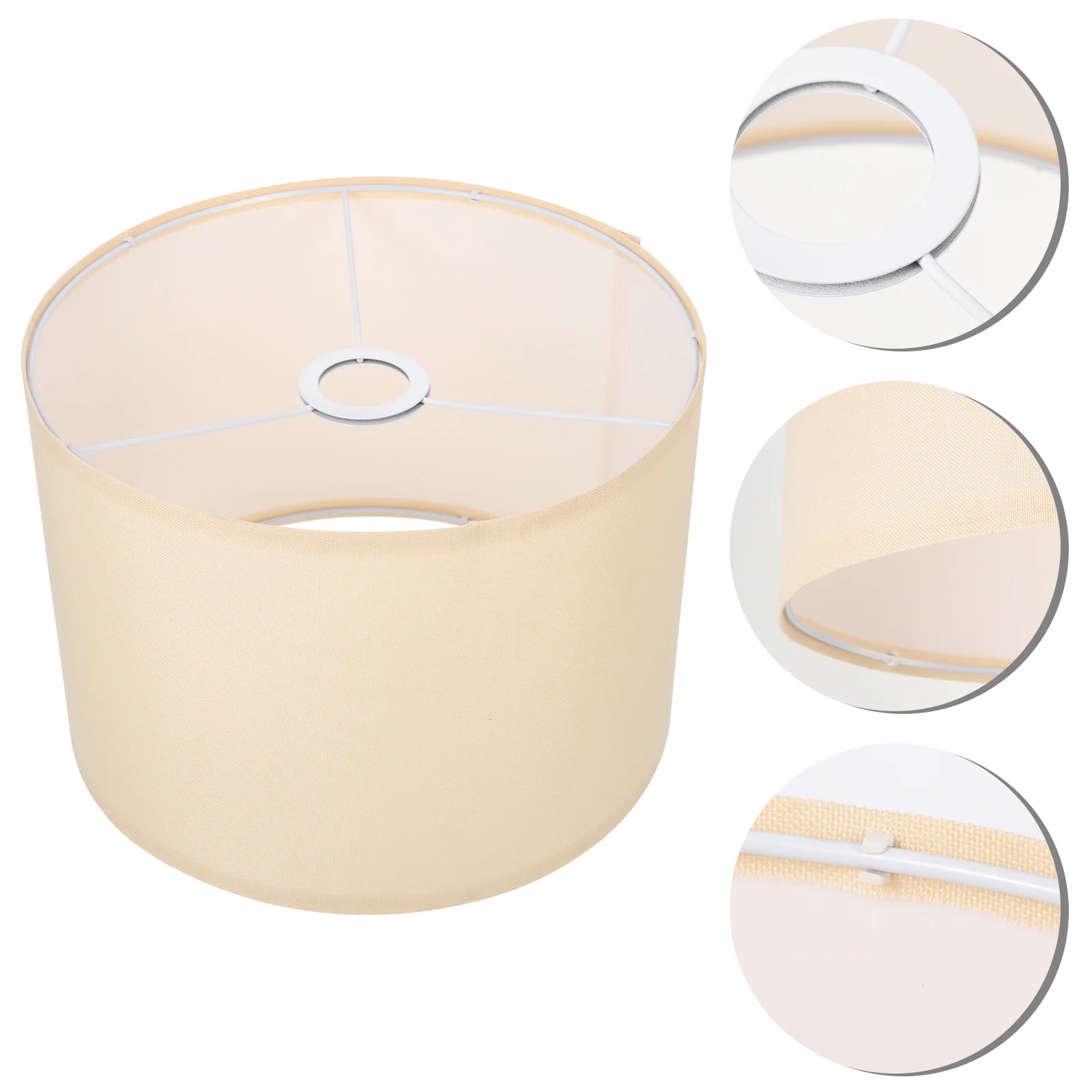 عاكس الضوء من الكتان البيج المنزلي، تصميم بسيط وقوي لحماية العين، ضوء ناعم لغرفة النوم وغرفة المعيشة، غطاء مصباح أرضي حديث #5