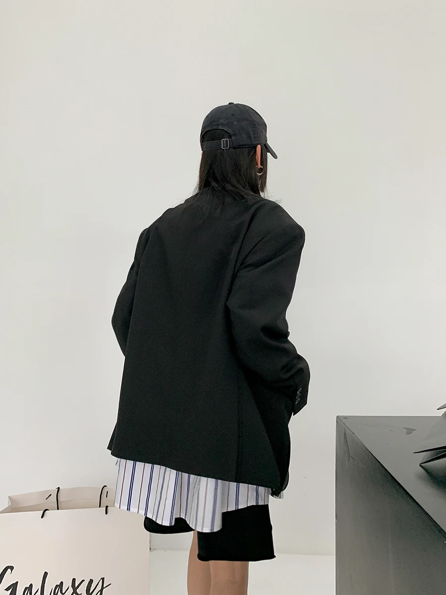 

Brown Trench Women'S Fashionable Raincoat Color-Block Stripe Abrigo Feel Waistband Long-Sleeve Bohemian Multicolor Conventional