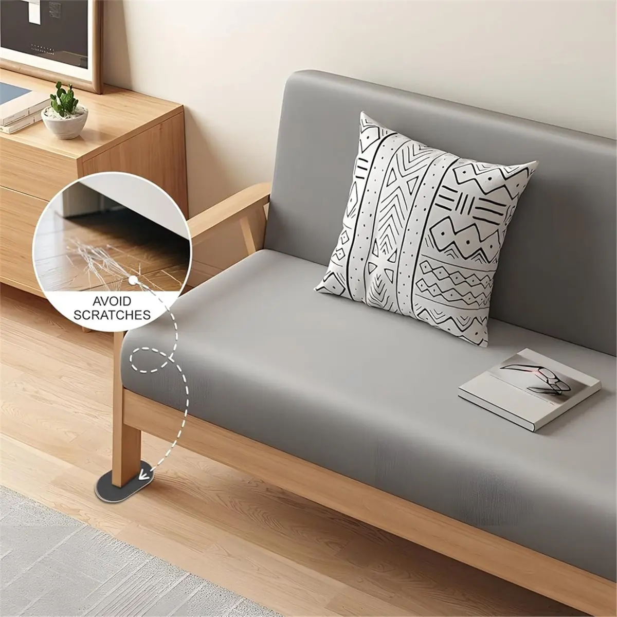 REST 8PCS Furniture Sliders, 9-1/2
