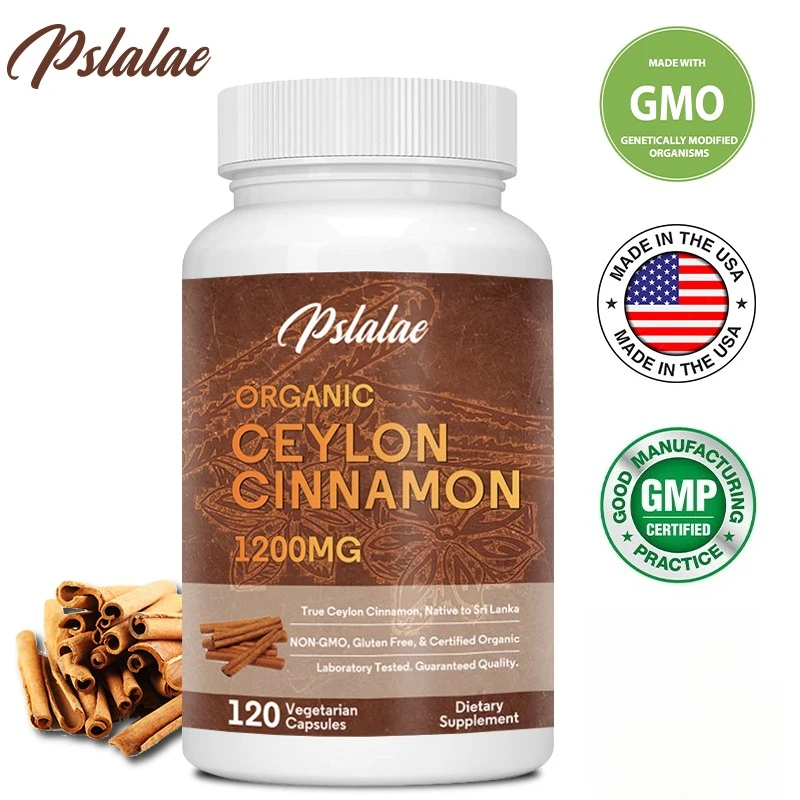 Organic Ceylon Cinnamon Supplement - Helps with Joint Pain, Digestion, Antioxidant, Cardiovascular and Gastrointestinal Health