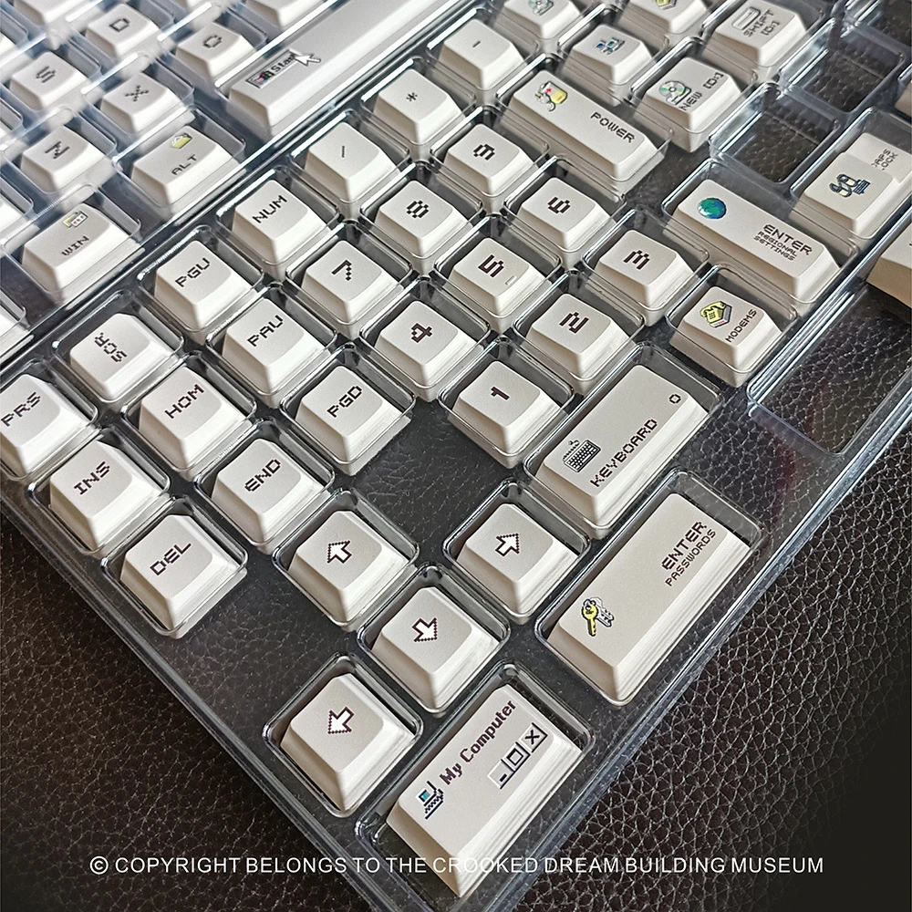 95 theme keycap PBT original five-sided hot sublimation 134 keys feeling full cross shaft universal