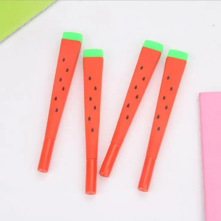 

15Pcs Cute Creative Watermelon Gel Pen Black Ink School Supply Stationery Kids Gift Soft Writing Tool