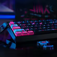 대포 소녀 기계식 키보드 키 캡 체리 프로필 측면 새겨진 반투명 Pbt 애니메이션 키 캡 60/68/75 호환 - AliExpress 