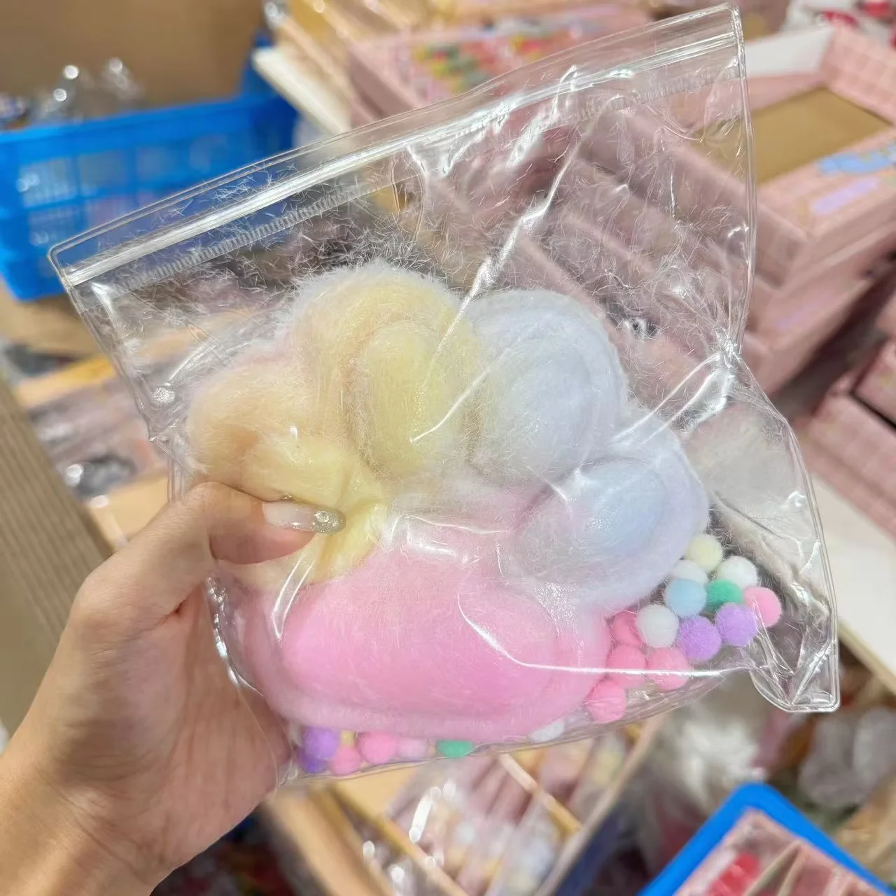 Brinquedo respirável para crianças e adultos, espremedor divertido, transparente, preto, branco e cor, grande pata de gato, ferramenta de alívio do estresse, presente ideal