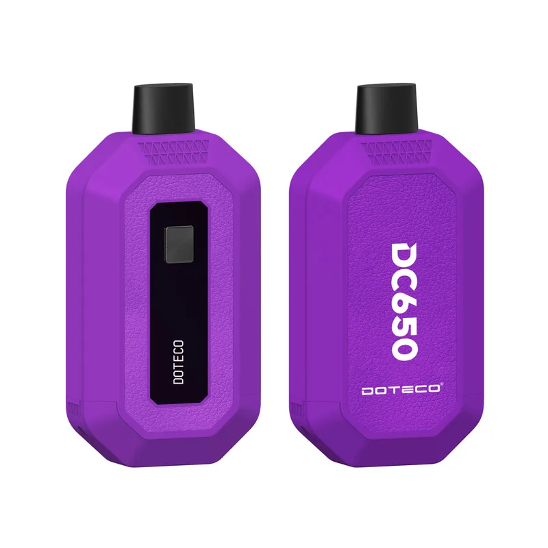 Oryginalny Doteco DC650 510 bateria podwójny wkład Pod ukryty Vape Pen 650mAh 1.8v-4.2v wyświetlacz LCD elektroniczny papieros parownik