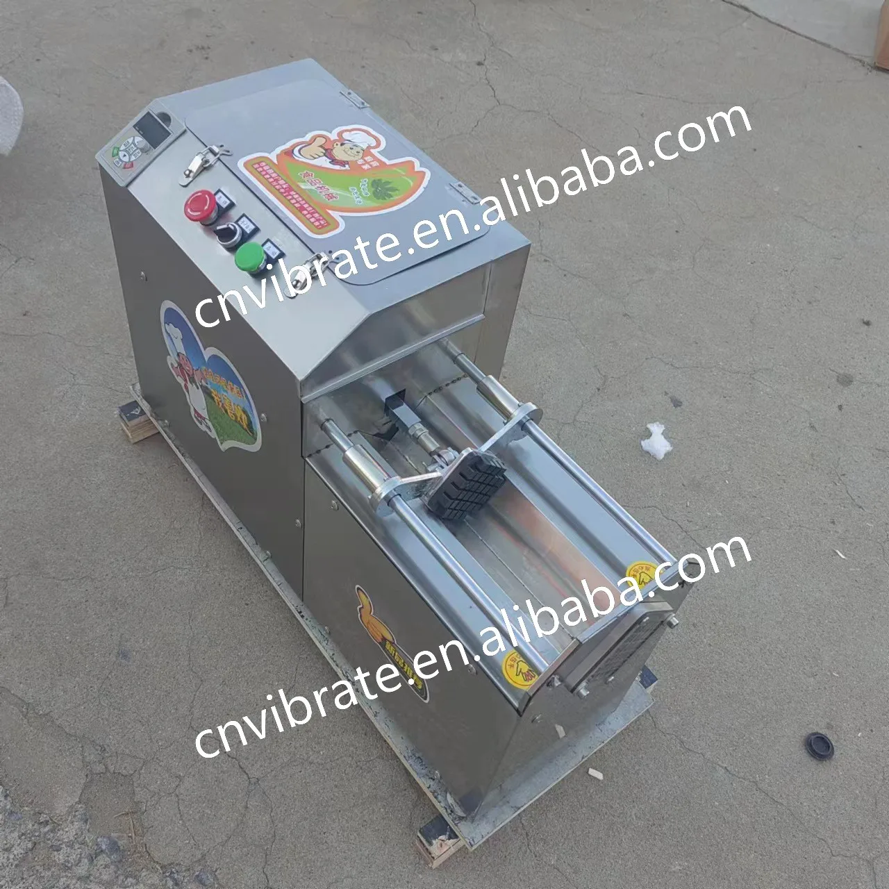 VBJX Affettatrice elettrica professionale industriale per patate e carote in acciaio inossidabile