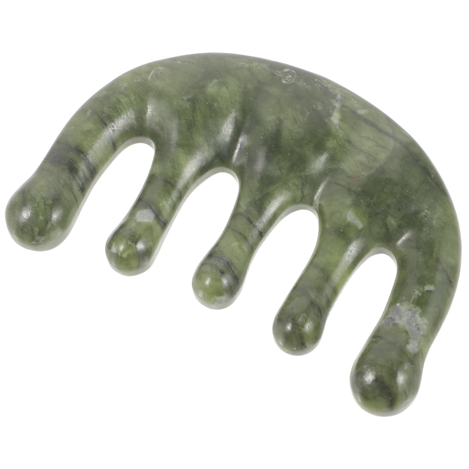

Jade Comb Green Nephrite Scalp for Hair Care Gua Function Mini Size Ideal Gift Men Hair Scalp Massagers