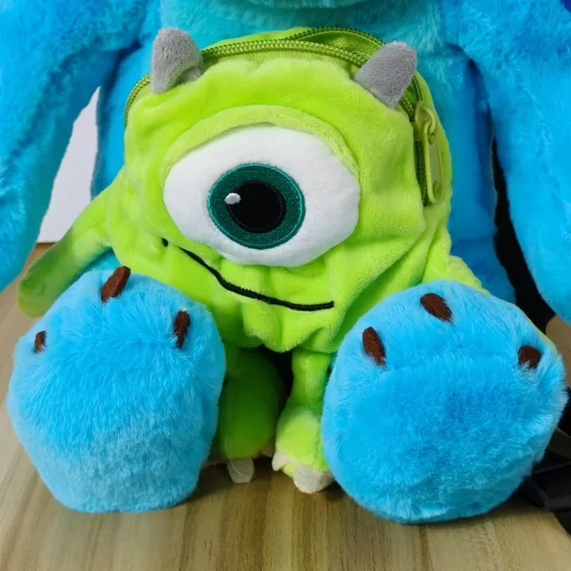 Mochila de 35cm de Disney Monster University Sullivan, muñeco de peluche de dibujos animados, muñeco de juguete bonito, mochilas de moda para niños, regalos de cumpleaños y Navidad