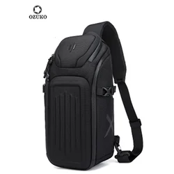 OZUKO New Men's Anti-theft Chest Bag High Quality Multifunction Crossbody Bag Male Waterproof Short Trip Shoulder Messenger Bags