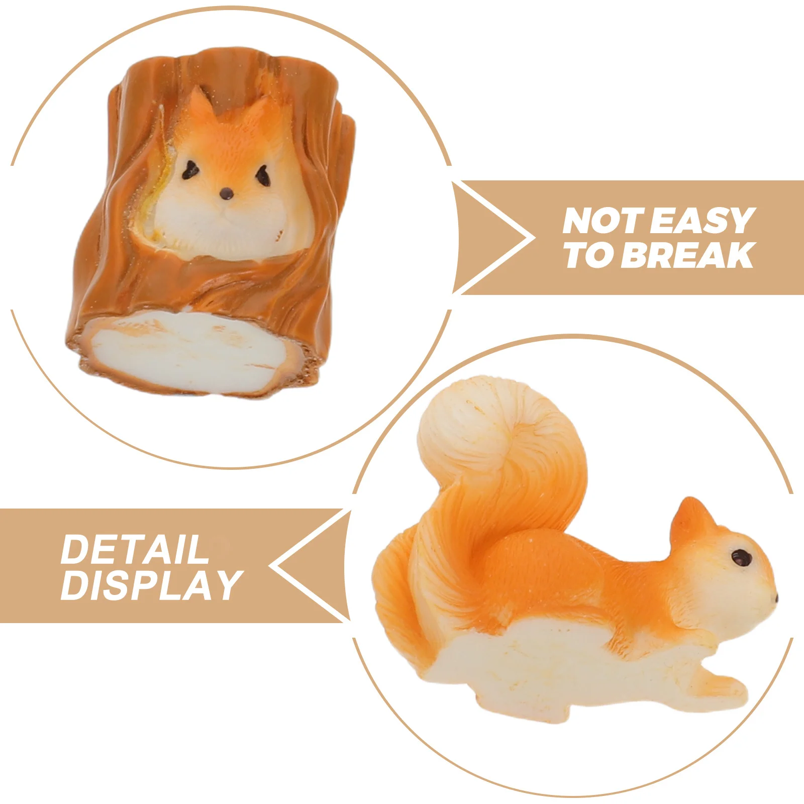 7 قطعة زينة السنجاب الراتنج الصغيرة نابض بالحياة السنجاب حديقة الحلي DIY بها بنفسك الطحلب المشهد ديكور شخصيات الغابات المصغرة