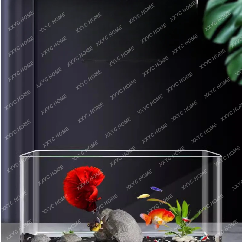 

New Living Room Desktop Turtle Jar Ecological Landscaping Aquarium Self-Circulation Fish Globe