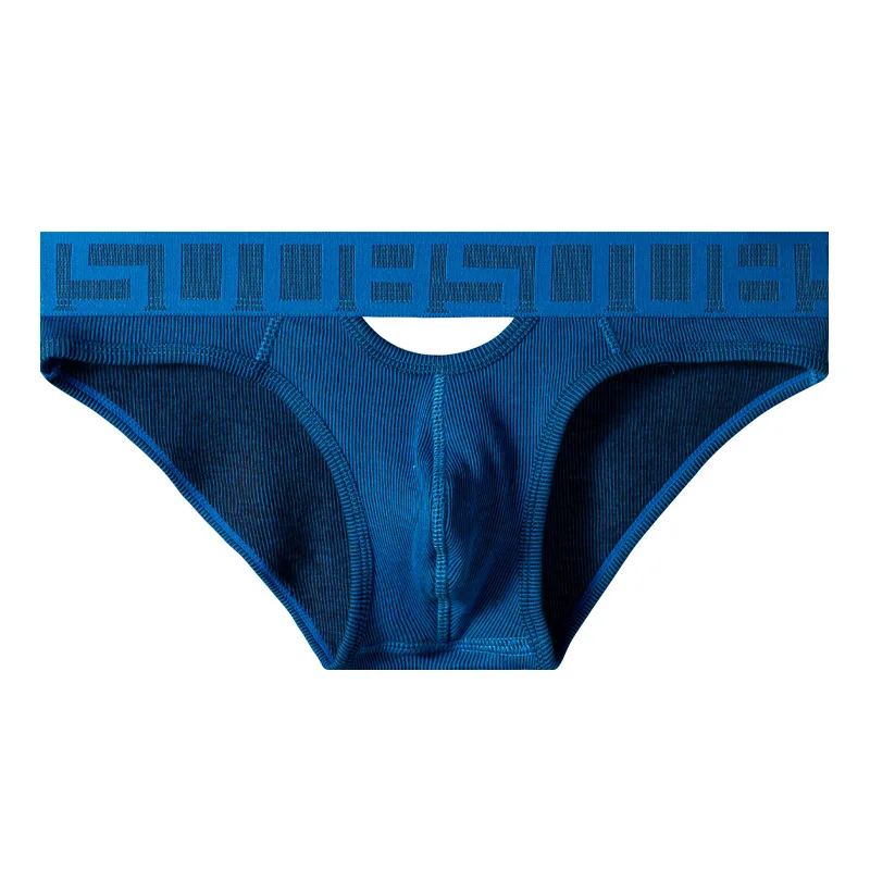 Simple, fashionable, low-rise men's briefs, cotton breathable short pants trendy men BS3122